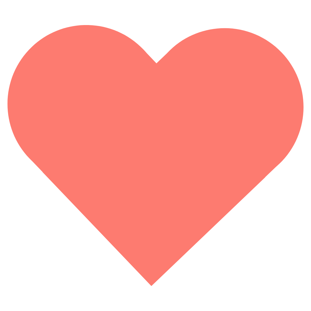 An icon of a coral heart