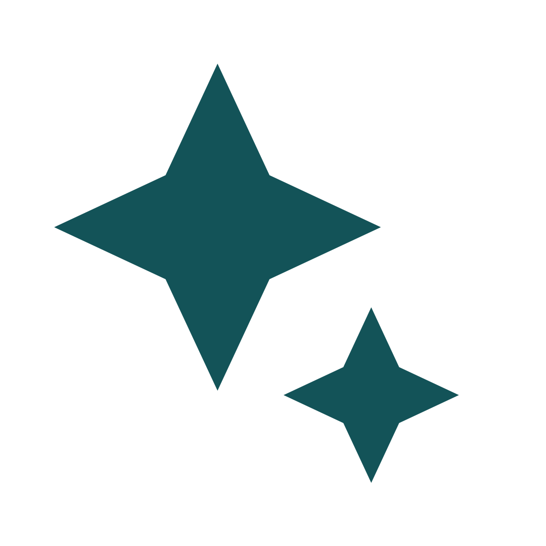 Two teal stars